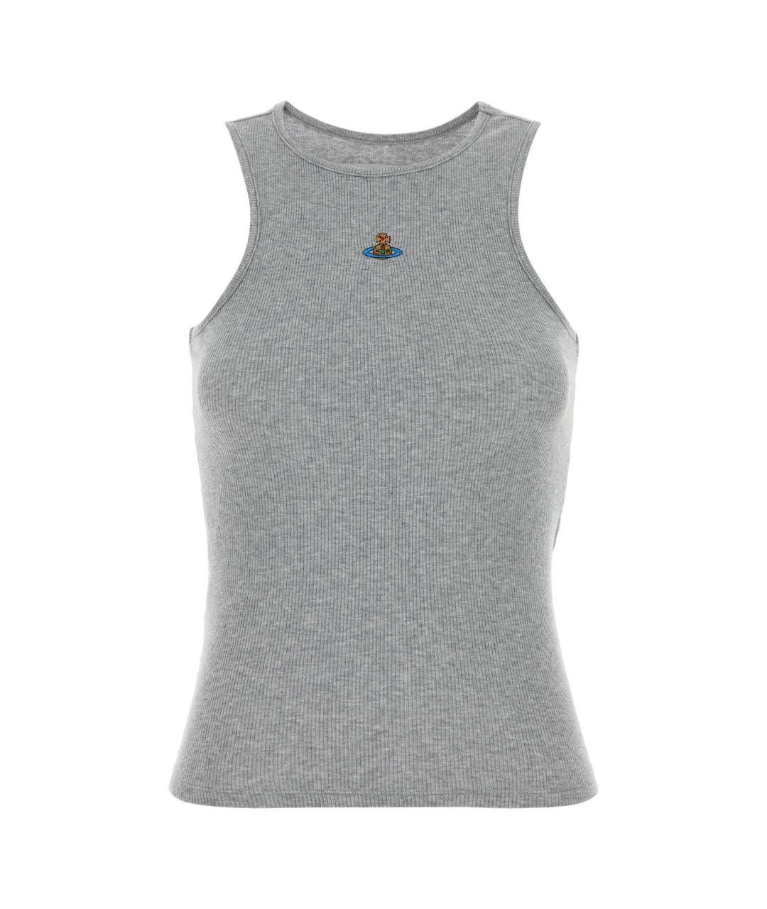 VIVIENNE WESTWOOD Серая хлопковая майка, фото 1