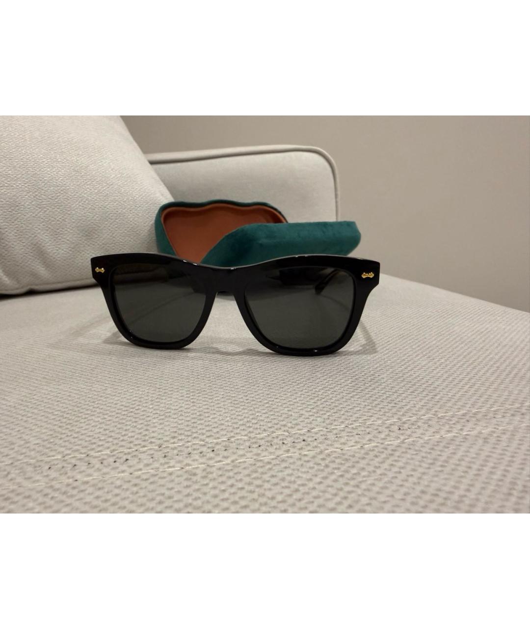 GUCCI Черные пластиковые солнцезащитные очки, фото 5
