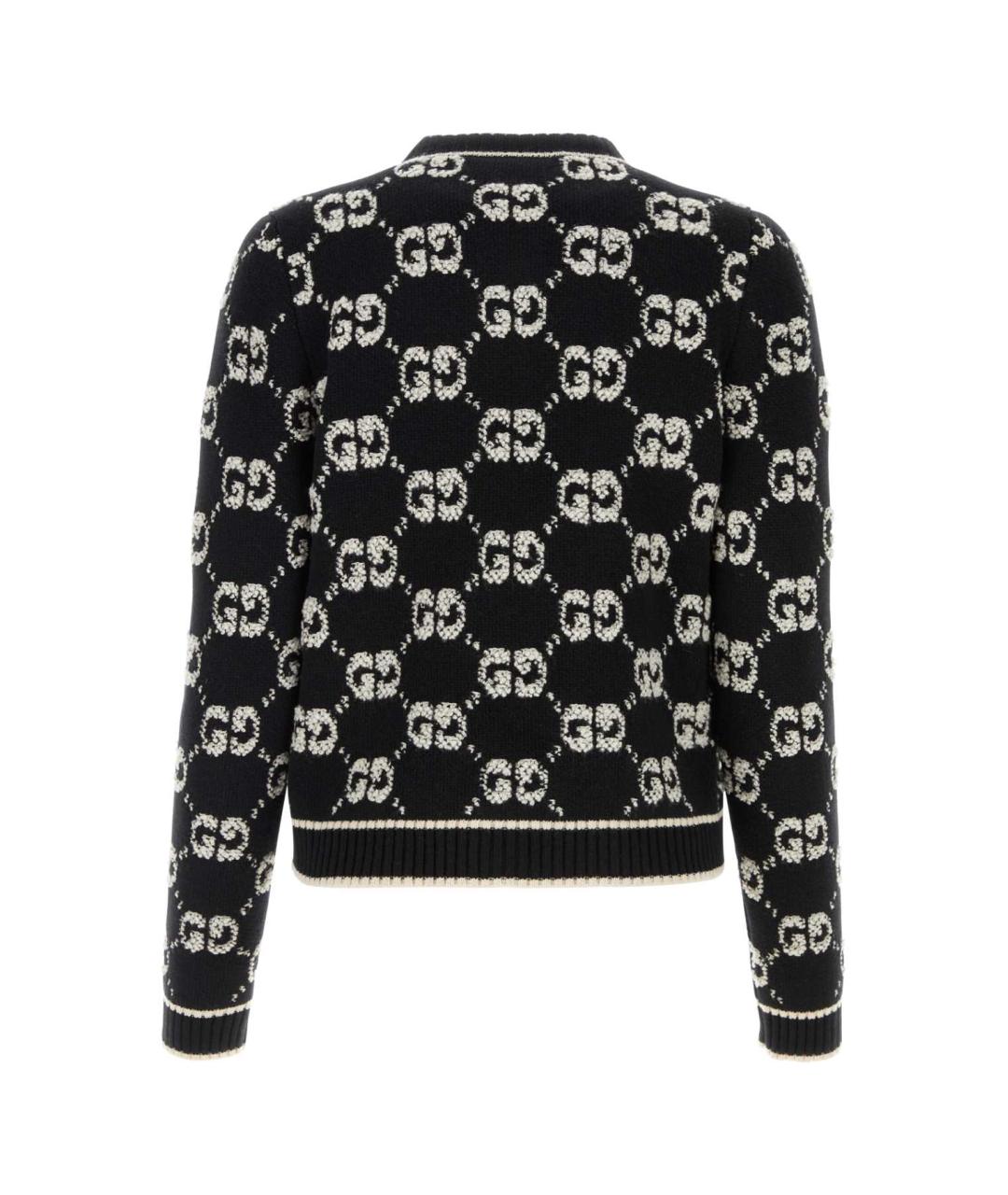 GUCCI Черный шерстяной кардиган, фото 2