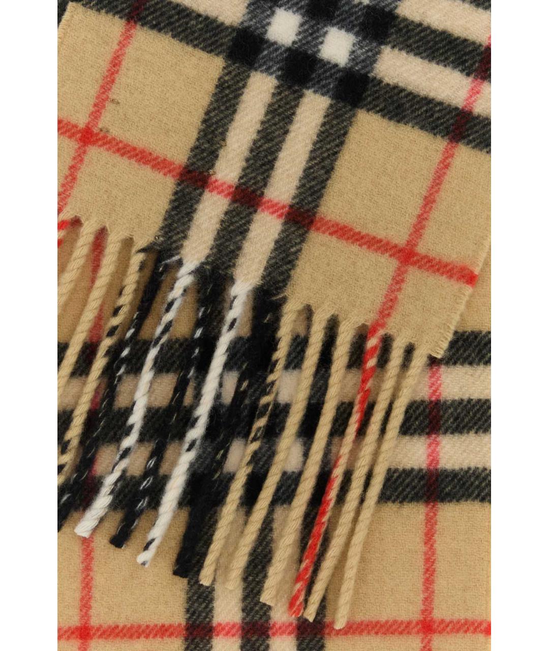 BURBERRY Бежевый кашемировый шарф, фото 2