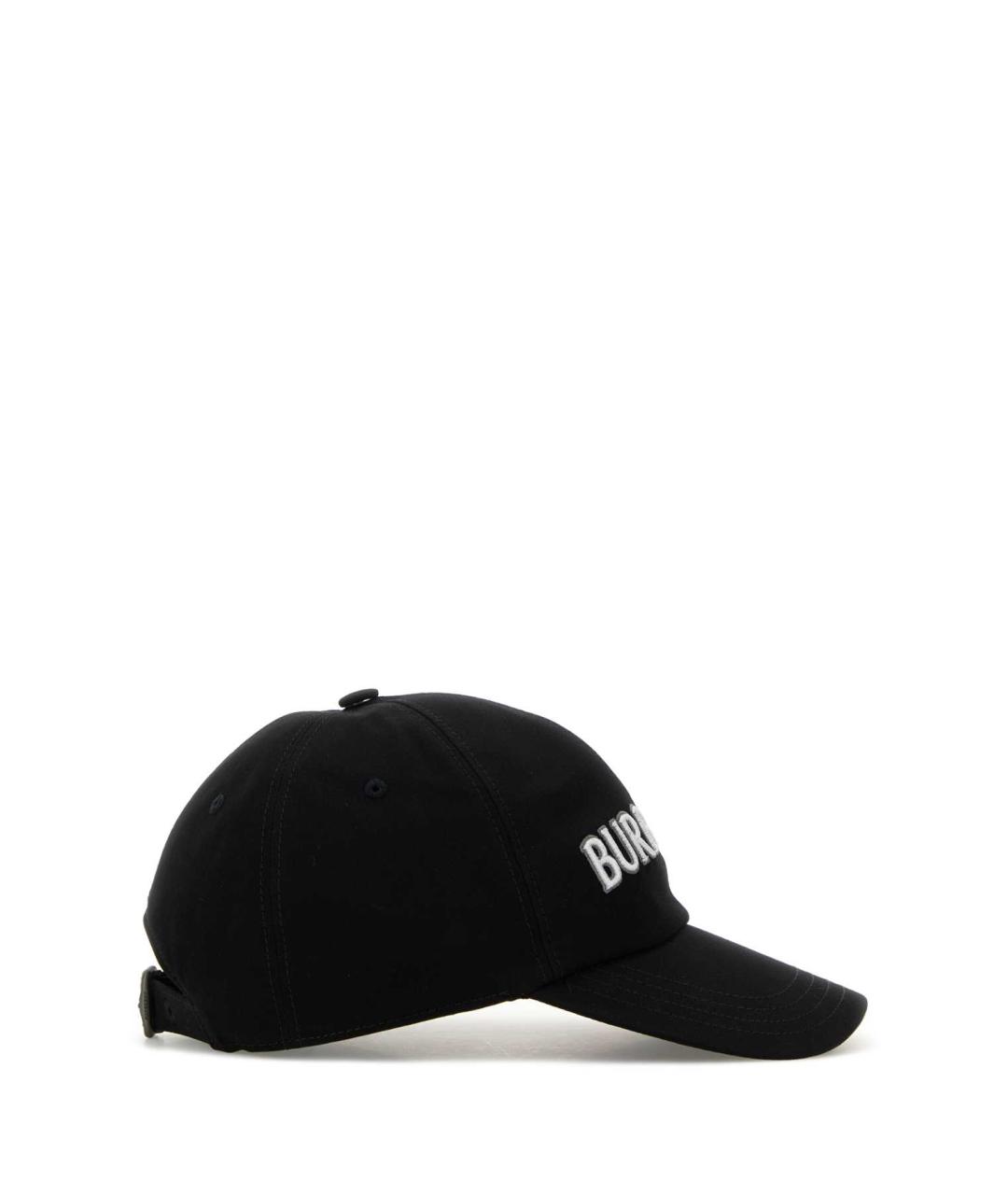 BURBERRY Черная хлопковая кепка, фото 2
