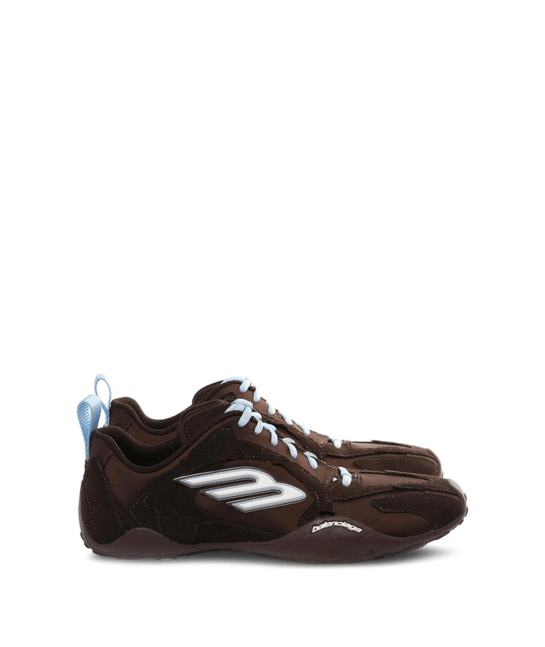 BALENCIAGA Коричневые замшевые кроссовки, фото 5