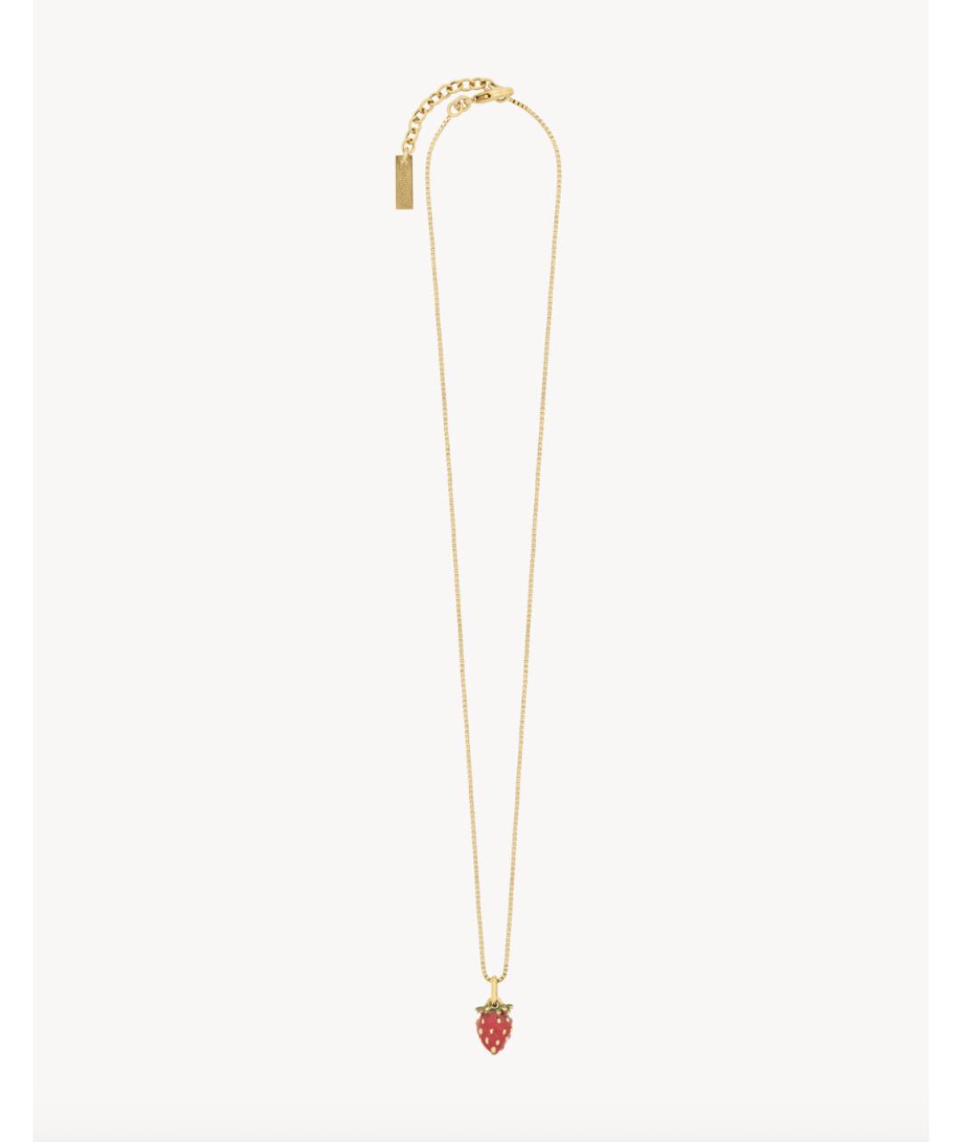 SAINT LAURENT Золотая латунная цепочка, фото 4