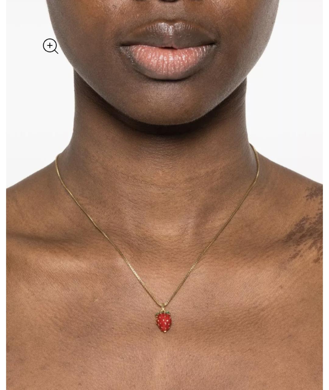 SAINT LAURENT Золотая латунная цепочка, фото 3