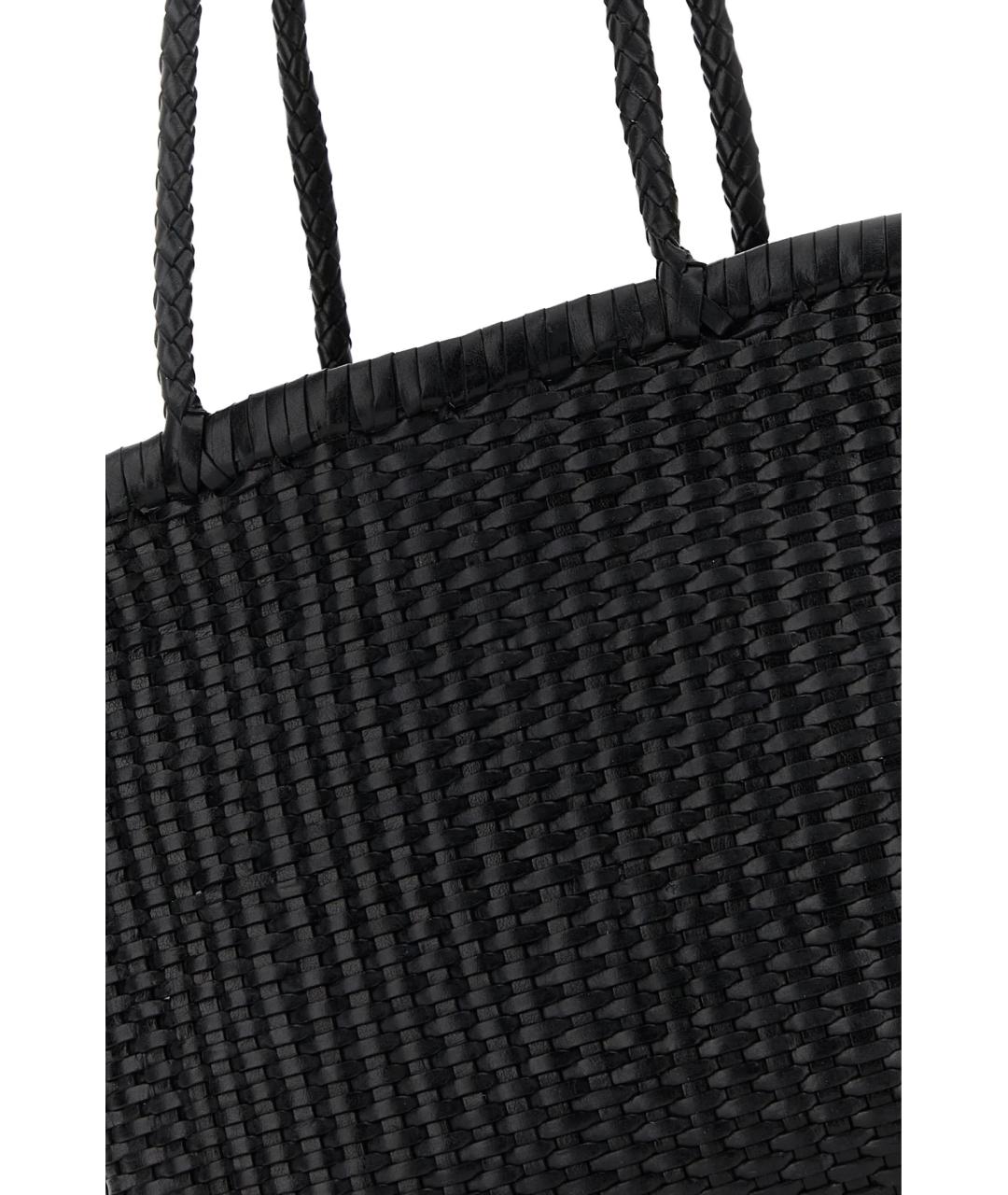 Dragon Diffusion Черная пелетеная сумка тоут, фото 4