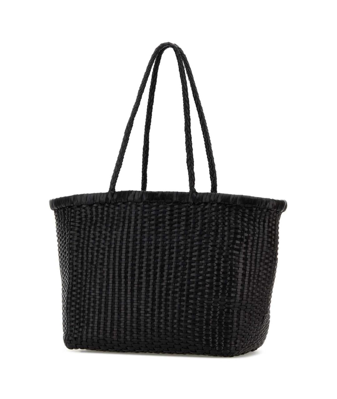 Dragon Diffusion Черная пелетеная сумка тоут, фото 2