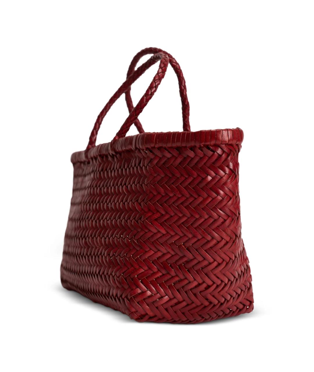 Dragon Diffusion Красная пелетеная сумка тоут, фото 5