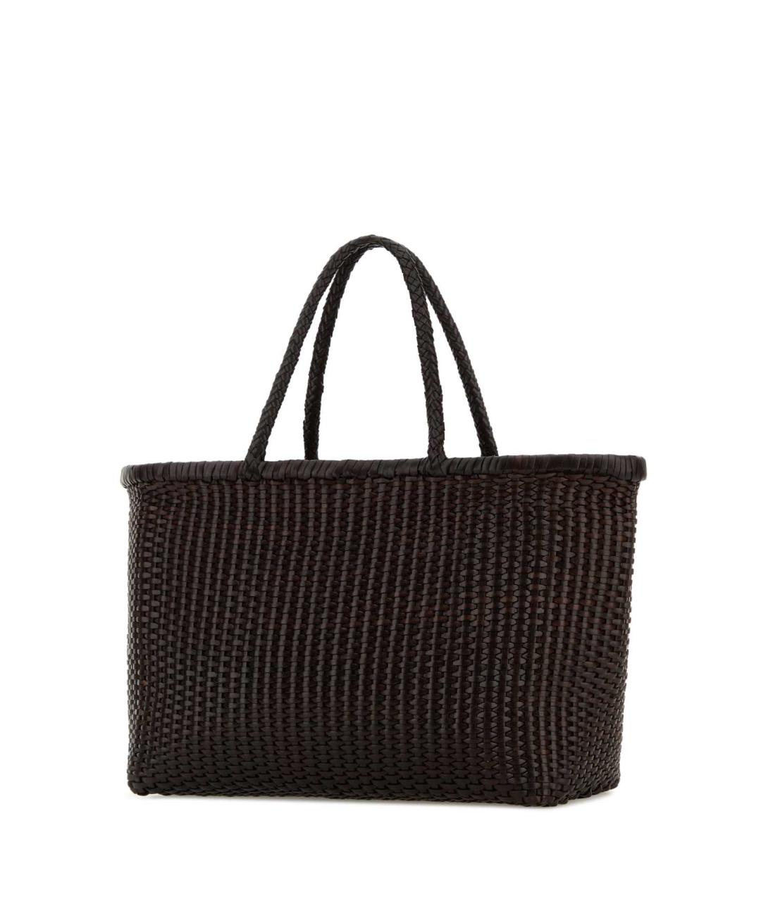 Dragon Diffusion Коричневая пелетеная сумка тоут, фото 2