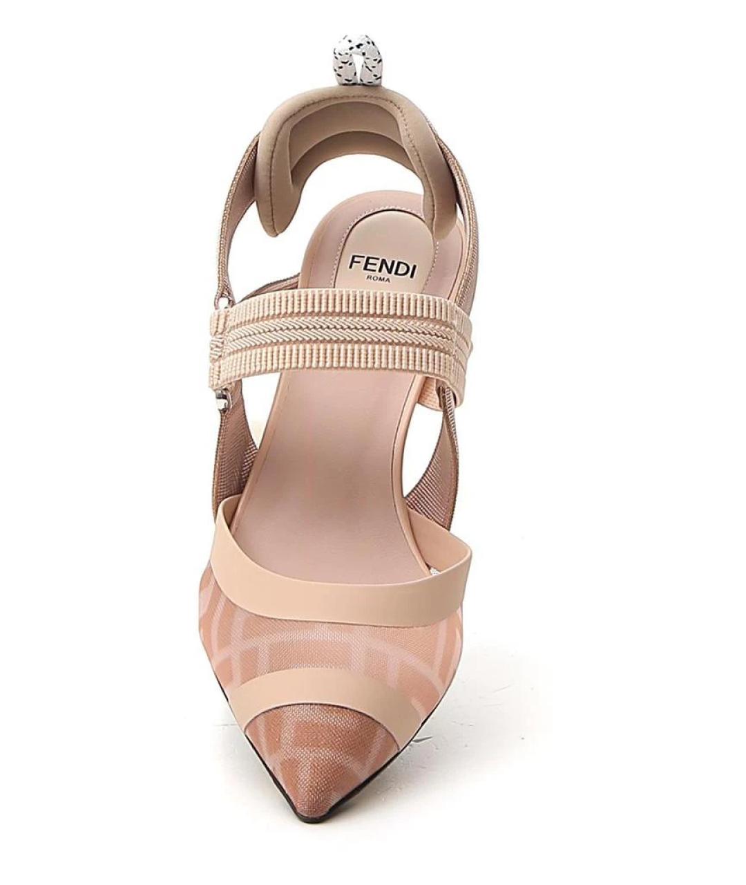 FENDI Мульти текстильные туфли, фото 5