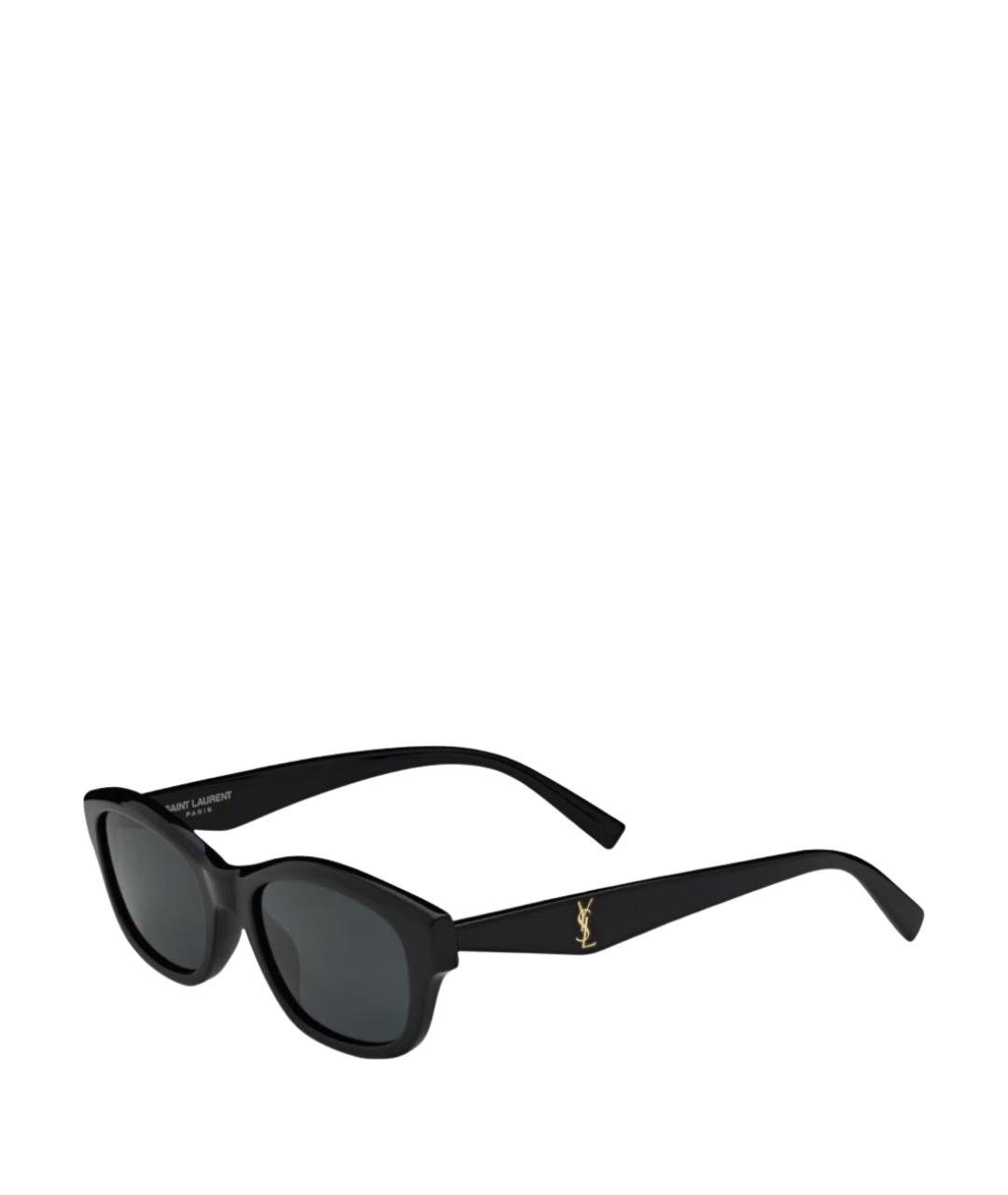 SAINT LAURENT Черные пластиковые солнцезащитные очки, фото 1