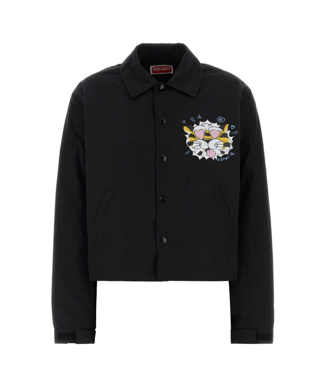 KENZO Черная хлопковая куртка, фото 1