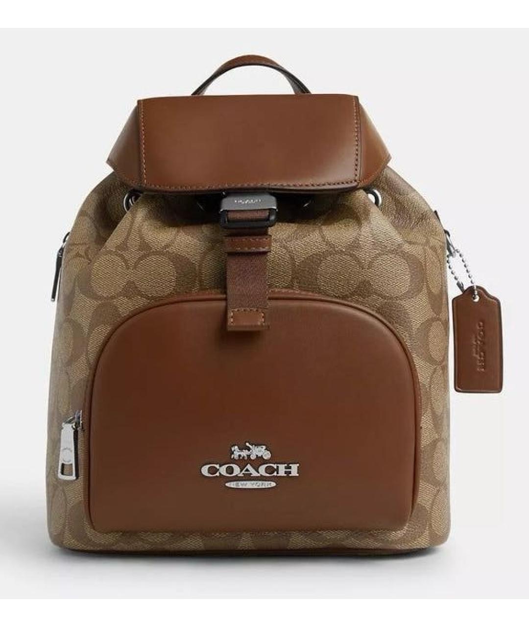 COACH Коричневый рюкзак, фото 9