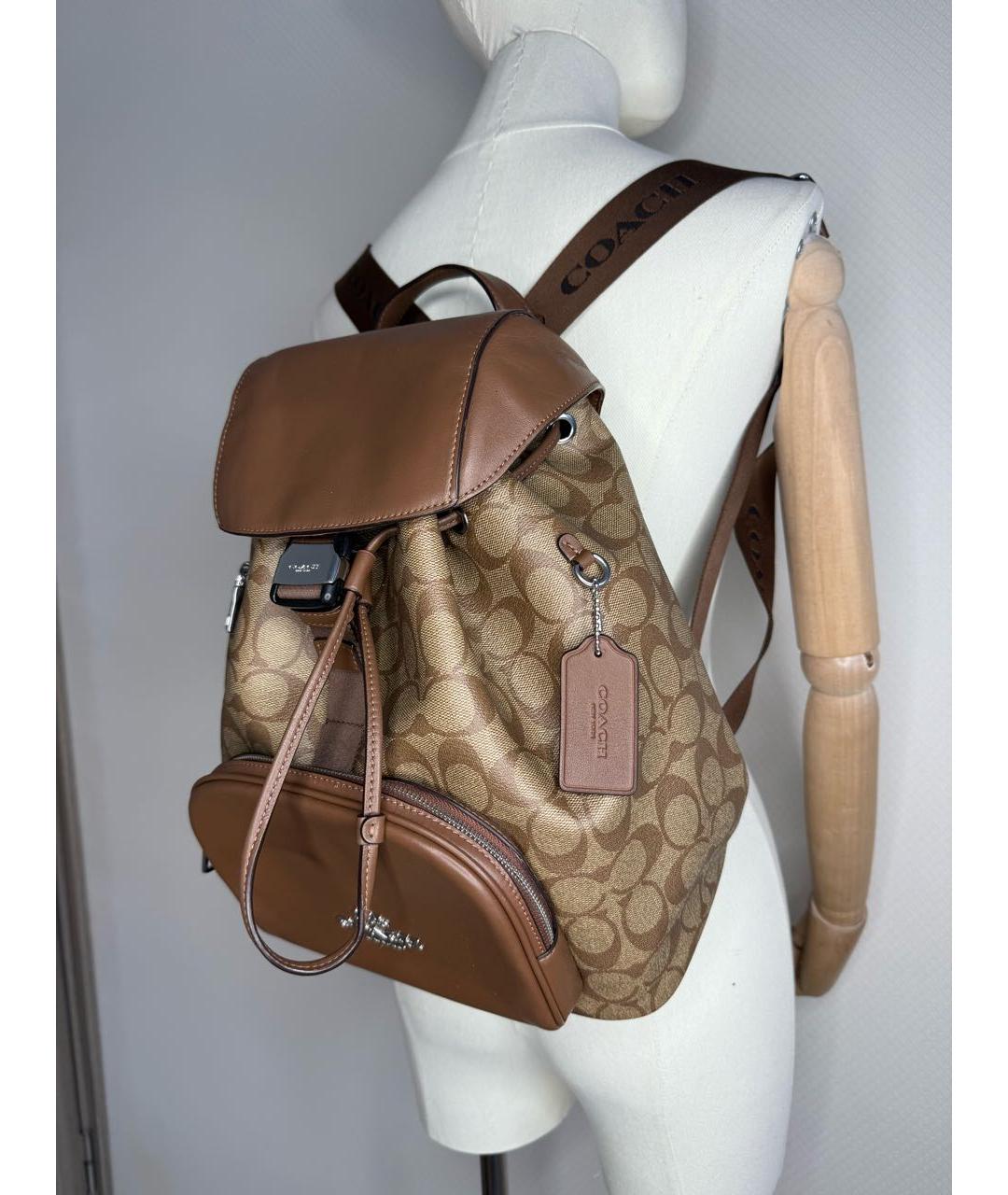 COACH Коричневый рюкзак, фото 4