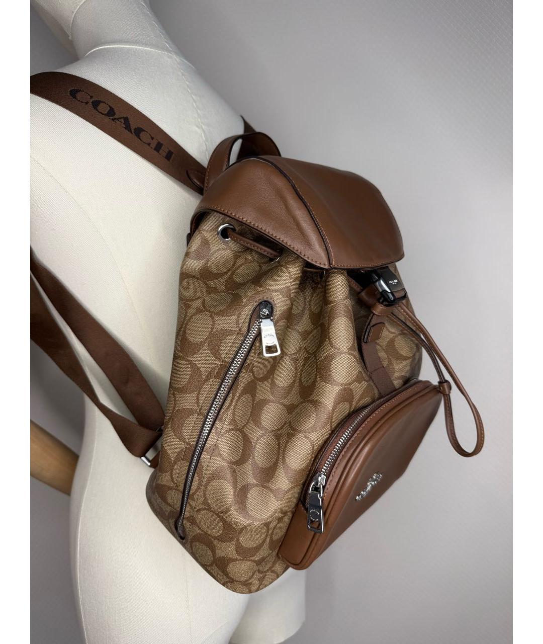 COACH Коричневый рюкзак, фото 5