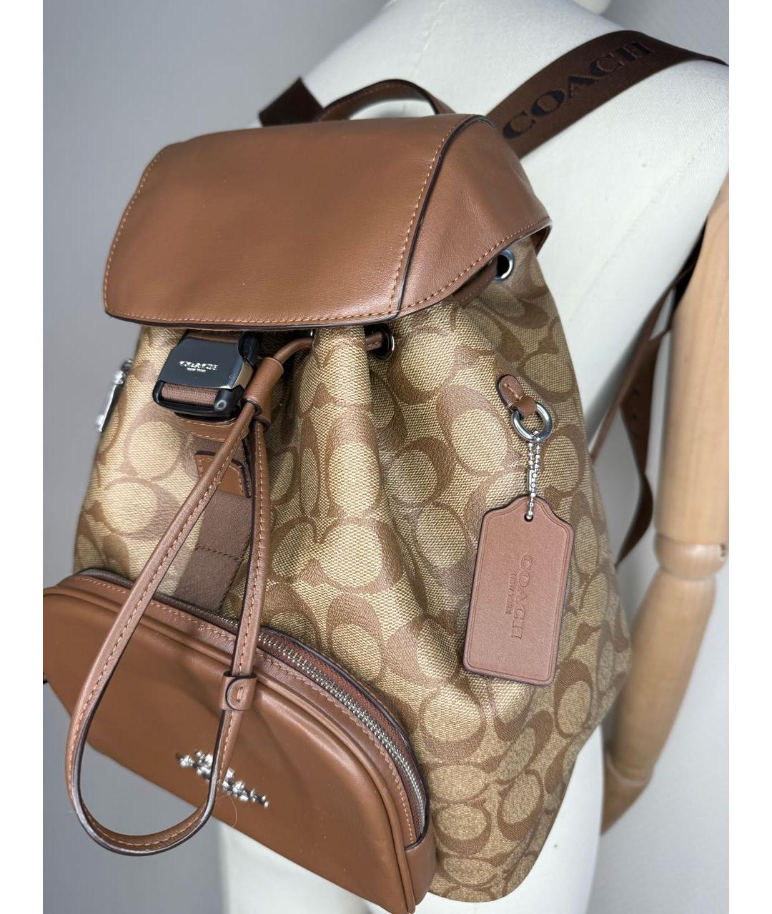 COACH Коричневый рюкзак, фото 7