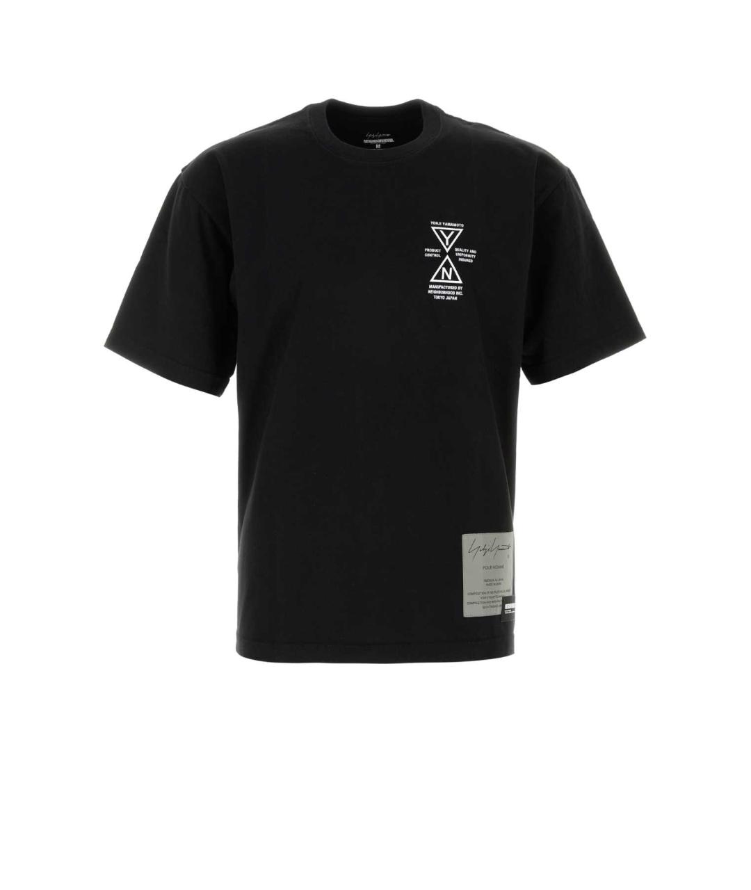 YOHJI YAMAMOTO Черная хлопковая футболка, фото 1
