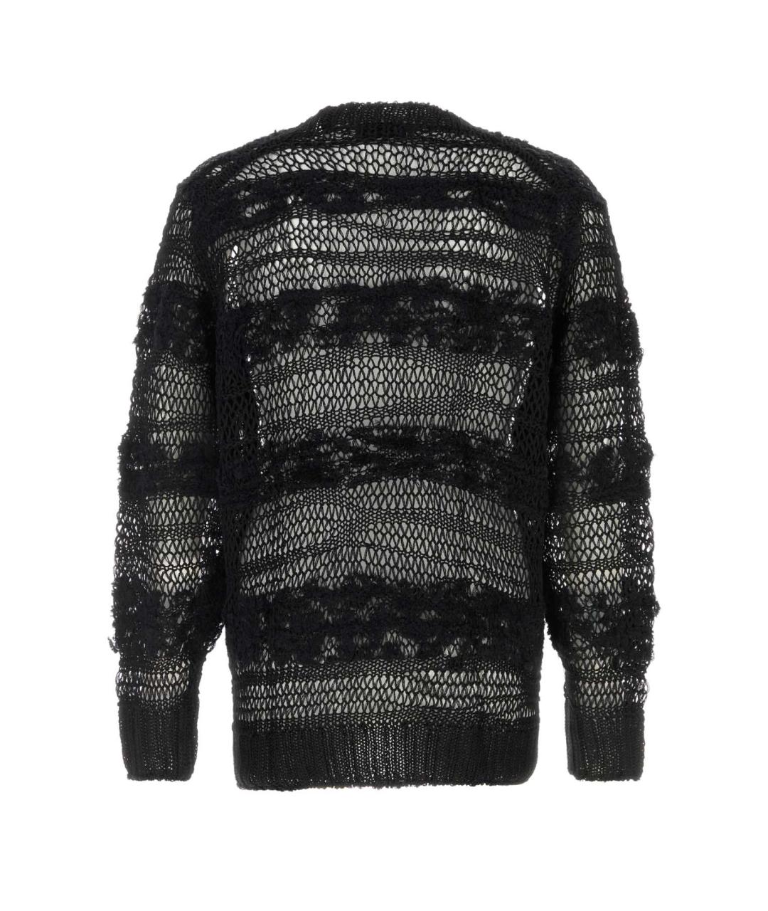 YOHJI YAMAMOTO Черный хлопковый джемпер / свитер, фото 2