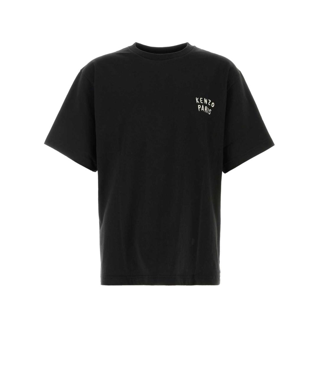 KENZO Черная хлопковая футболка, фото 1