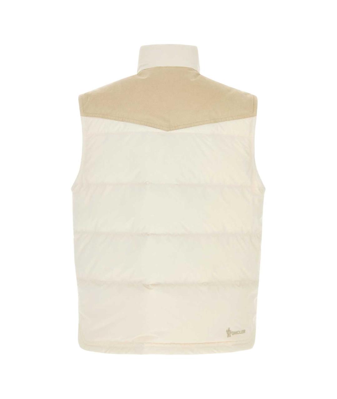 MONCLER GRENOBLE Белый полиэстеровый жилет, фото 2