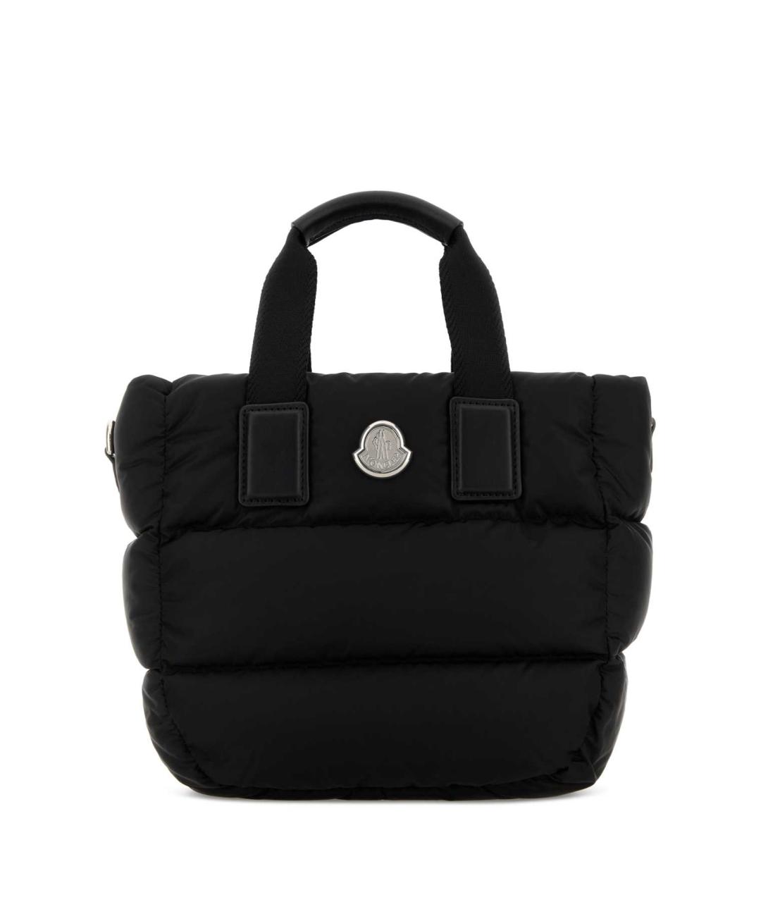 MONCLER Черная синтетическая сумка тоут, фото 1