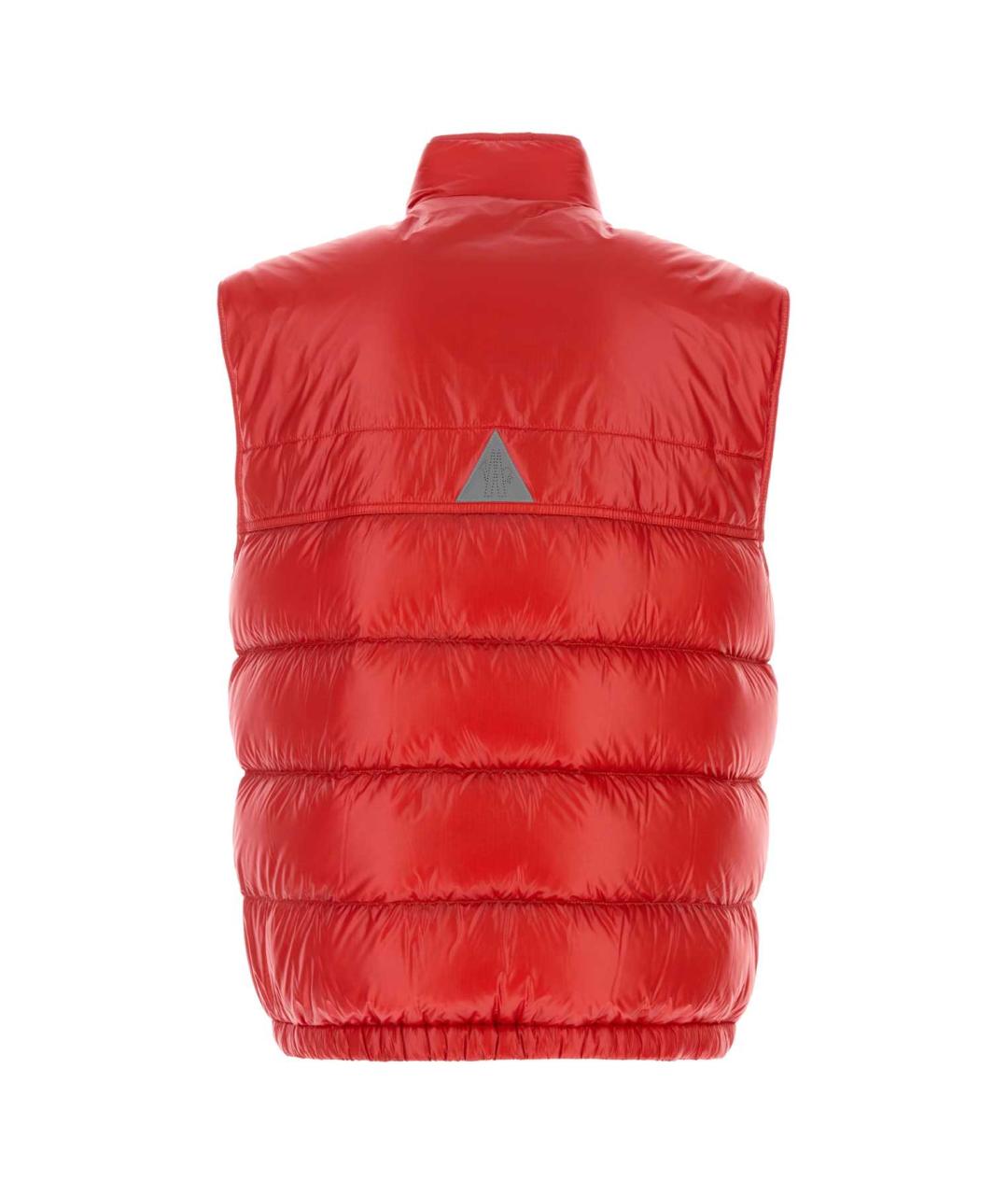 MONCLER GRENOBLE Красный полиэстеровый жилет, фото 2