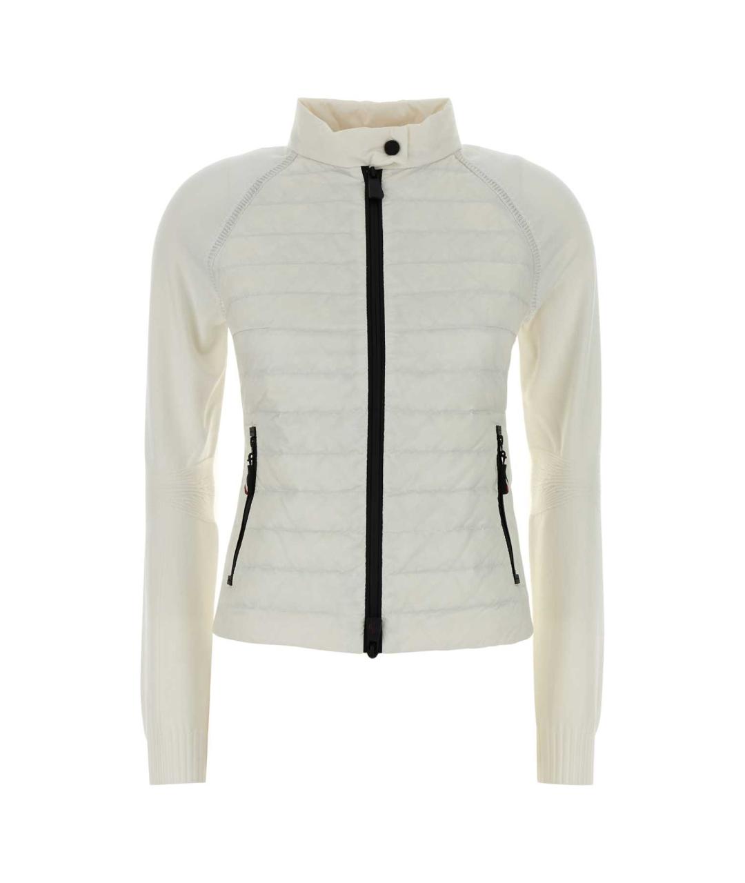 MONCLER GRENOBLE Белый полиэстеровый кардиган, фото 1