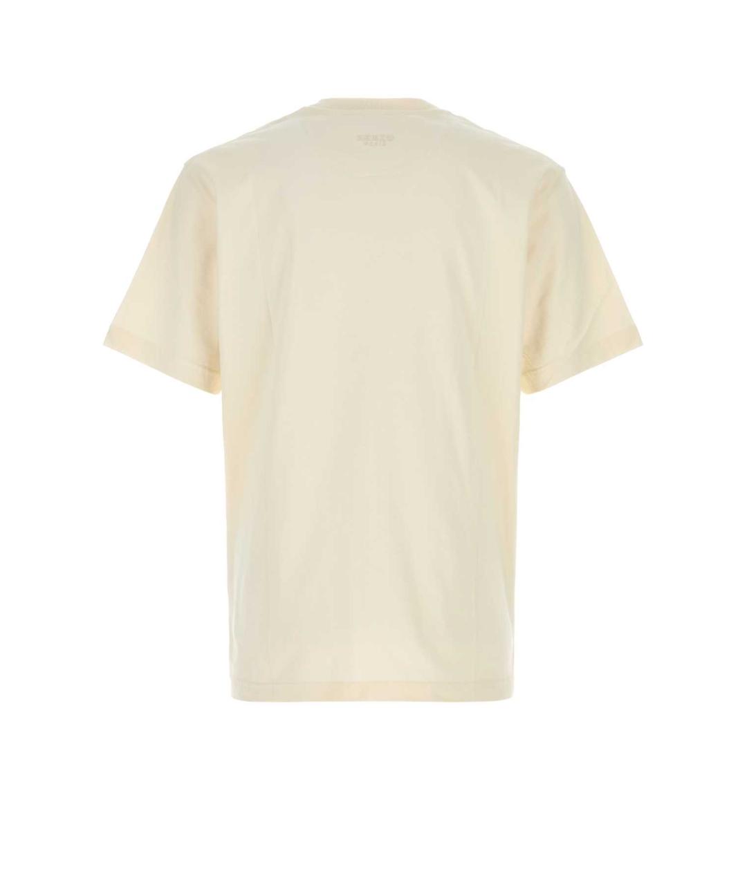KENZO Бежевая хлопковая футболка, фото 2