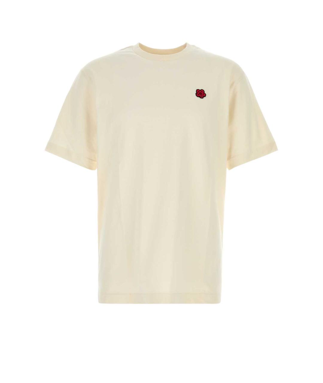 KENZO Бежевая хлопковая футболка, фото 1