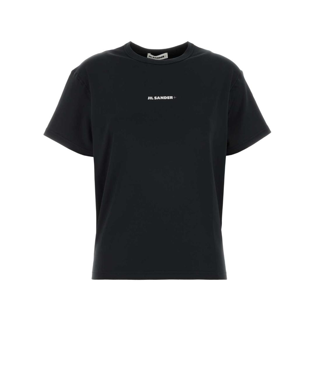 JIL SANDER Черная полиэстеровая футболка, фото 1