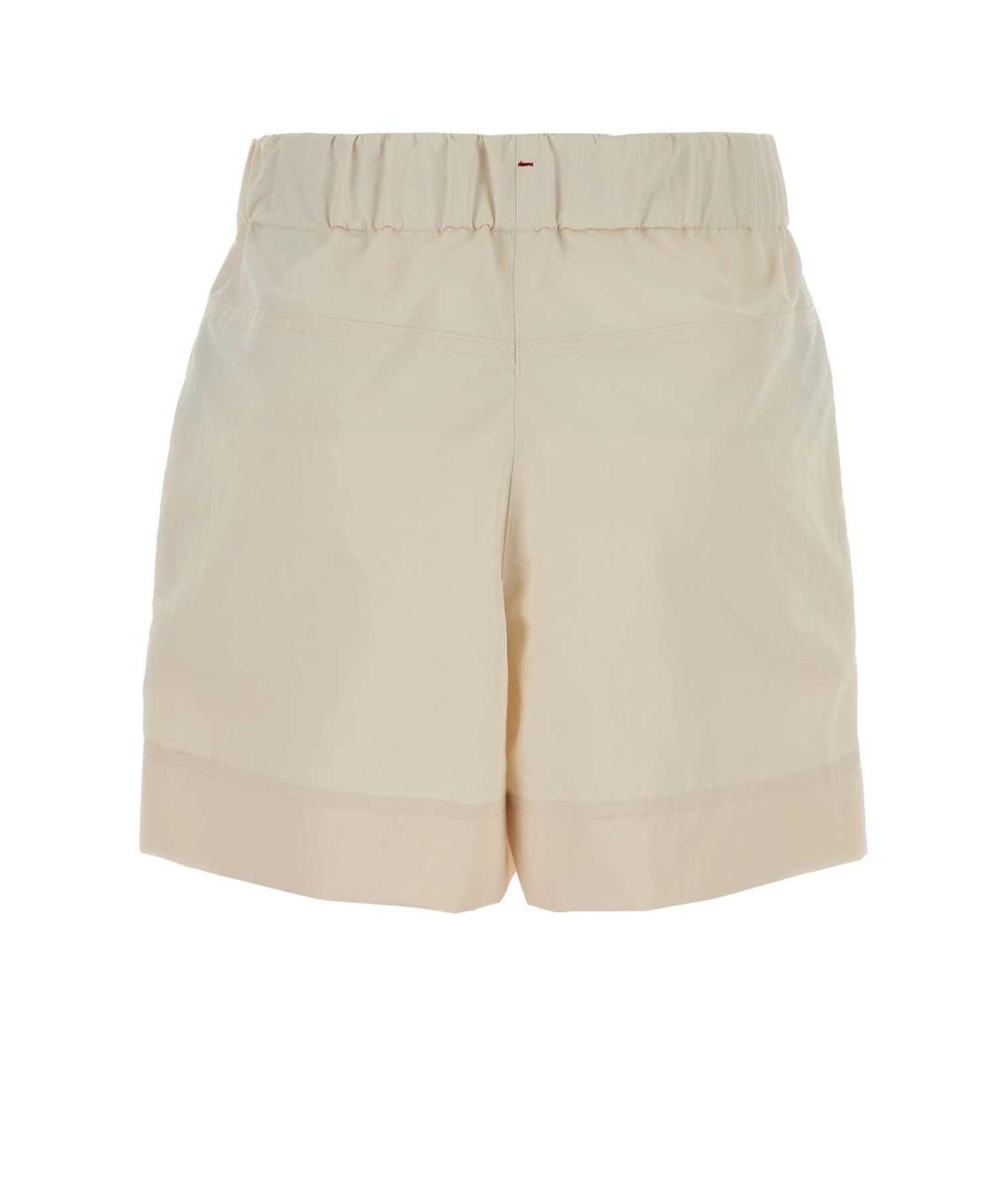 MONCLER GRENOBLE Бежевые полиэстеровые шорты, фото 2