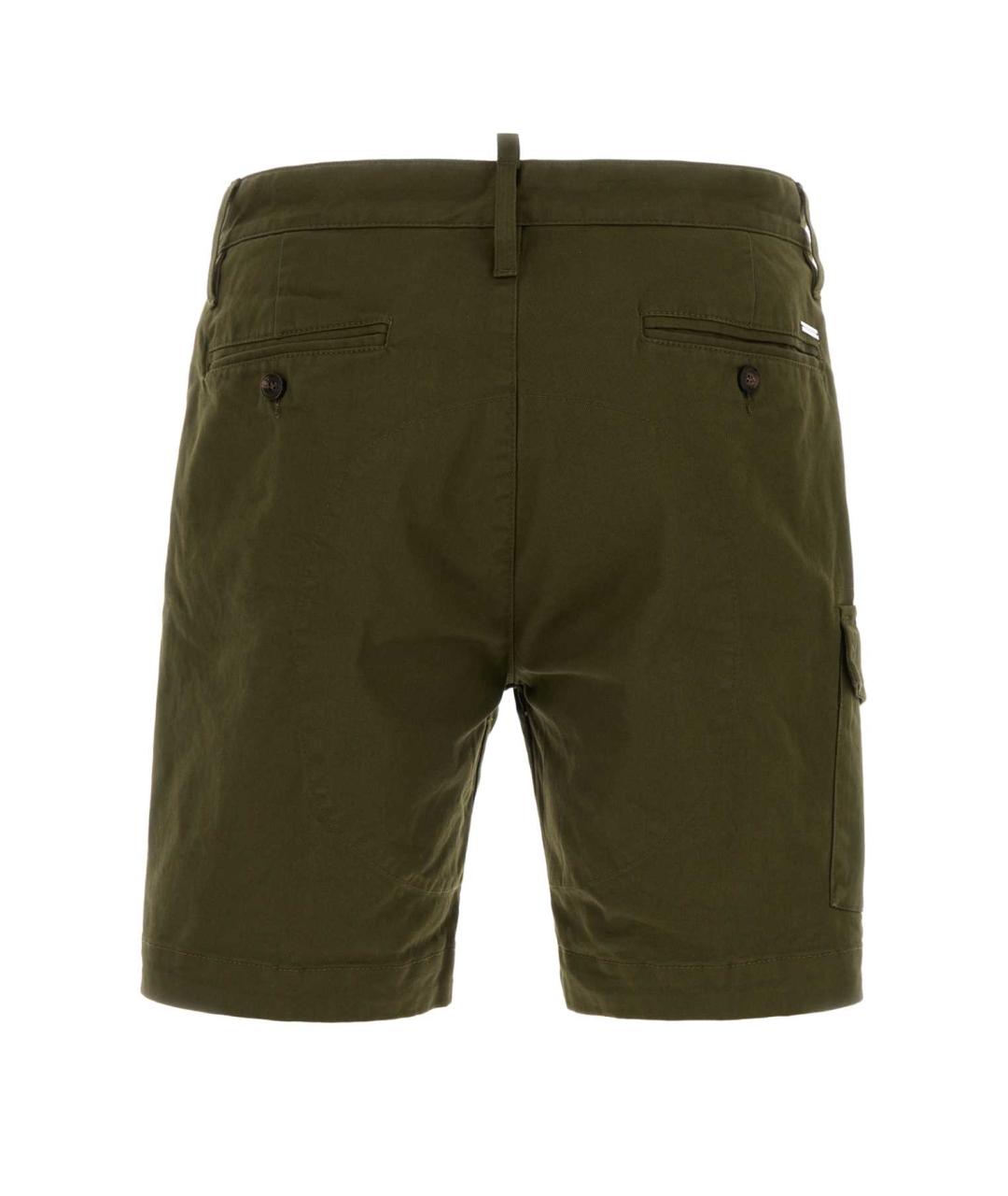 DSQUARED2 Зеленые хлопковые шорты, фото 2