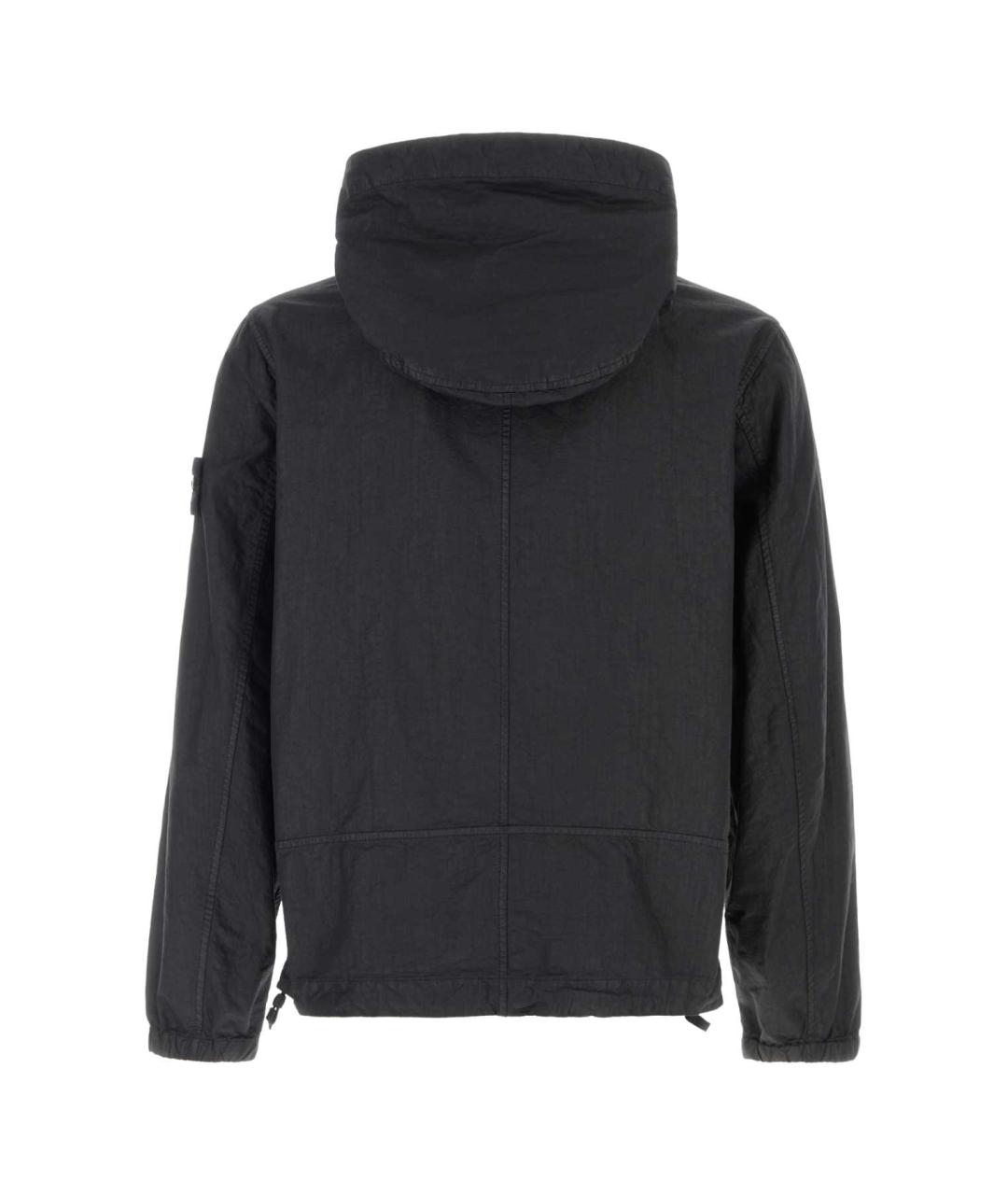 STONE ISLAND Черная синтетическая куртка, фото 2