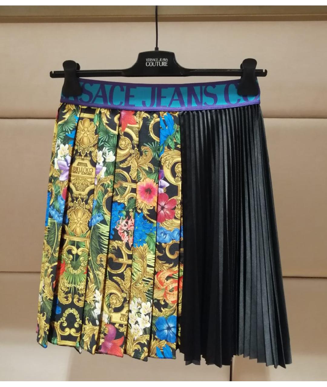 VERSACE JEANS COUTURE Мульти юбка мини, фото 3