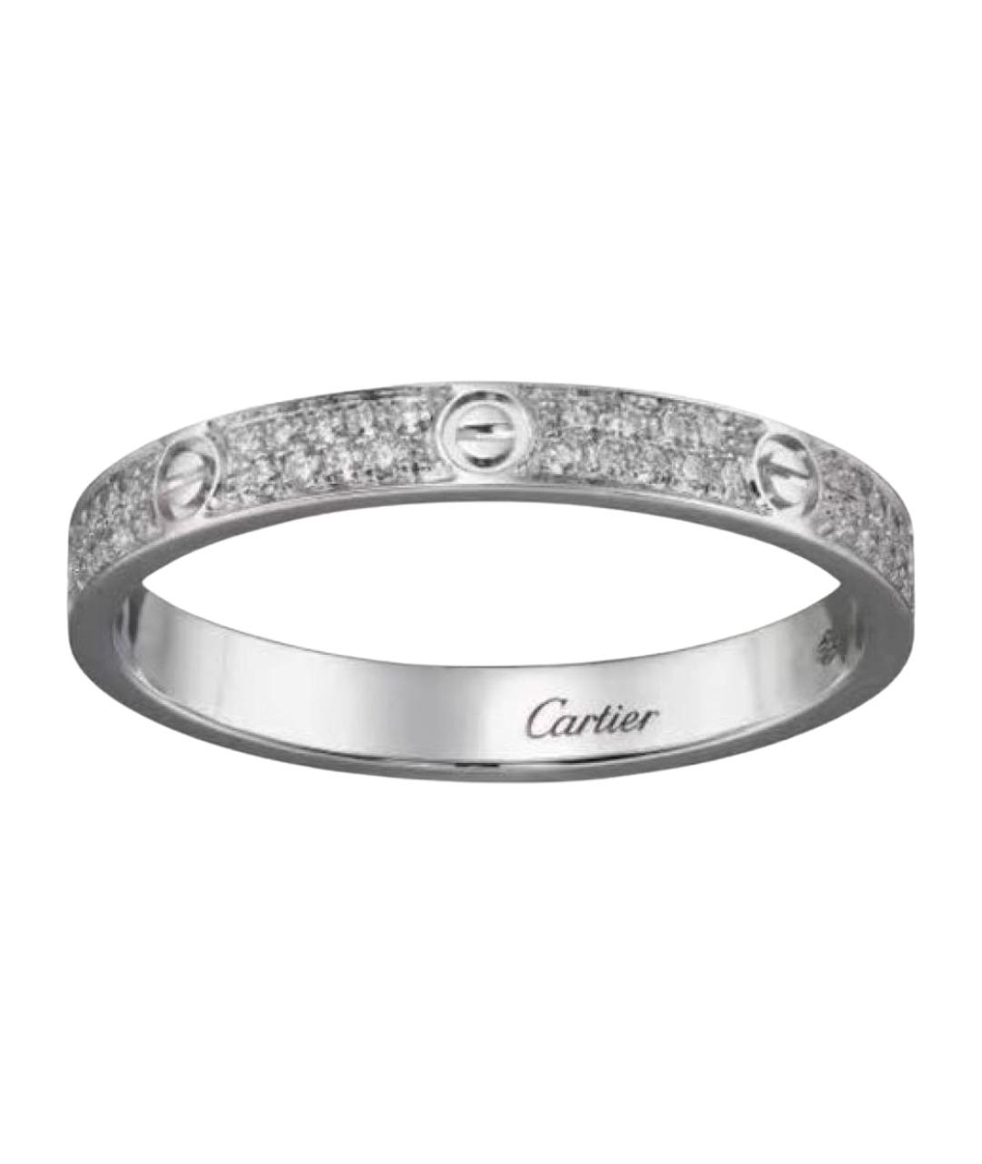CARTIER Белое кольцо из белого золота, фото 1