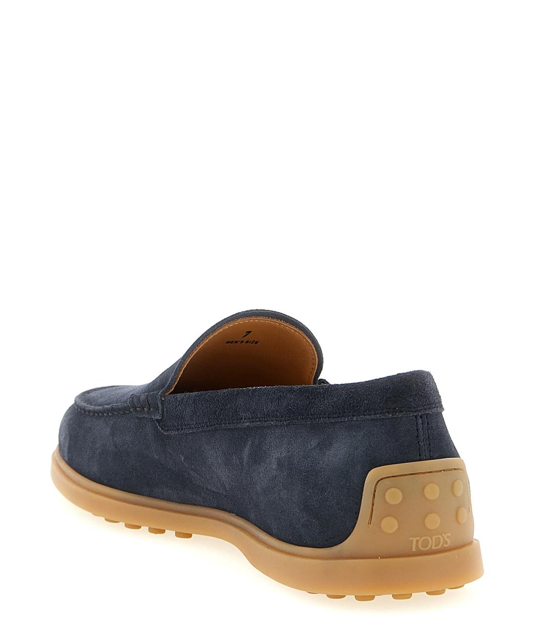 TOD'S Синие замшевые лоферы, фото 4