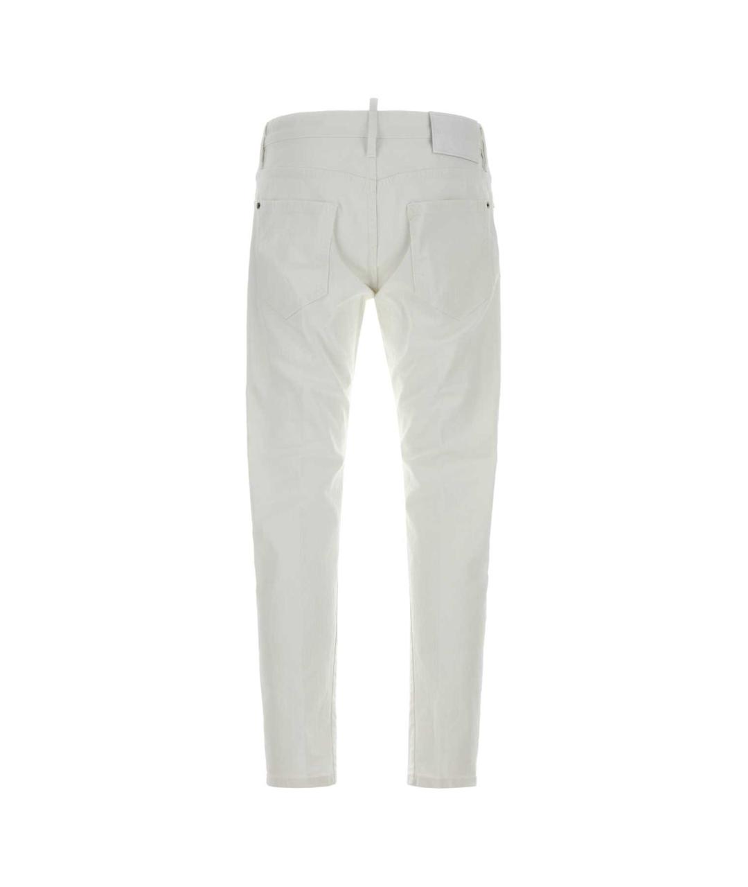 DSQUARED2 Белые хлопковые джинсы скинни, фото 2