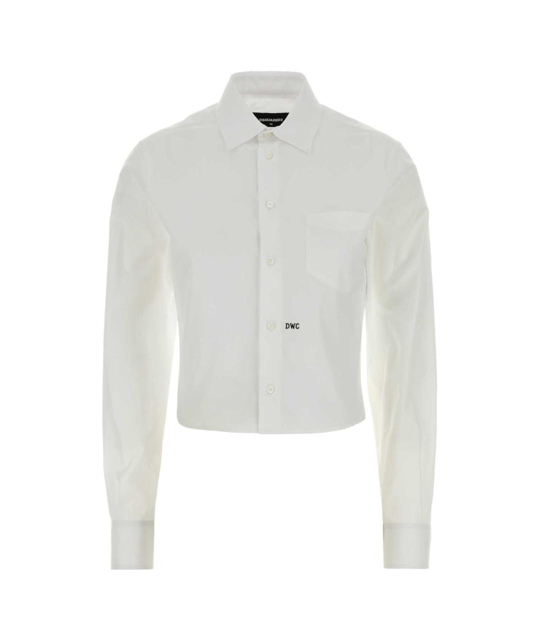 DSQUARED2 Белая хлопковая рубашка, фото 1