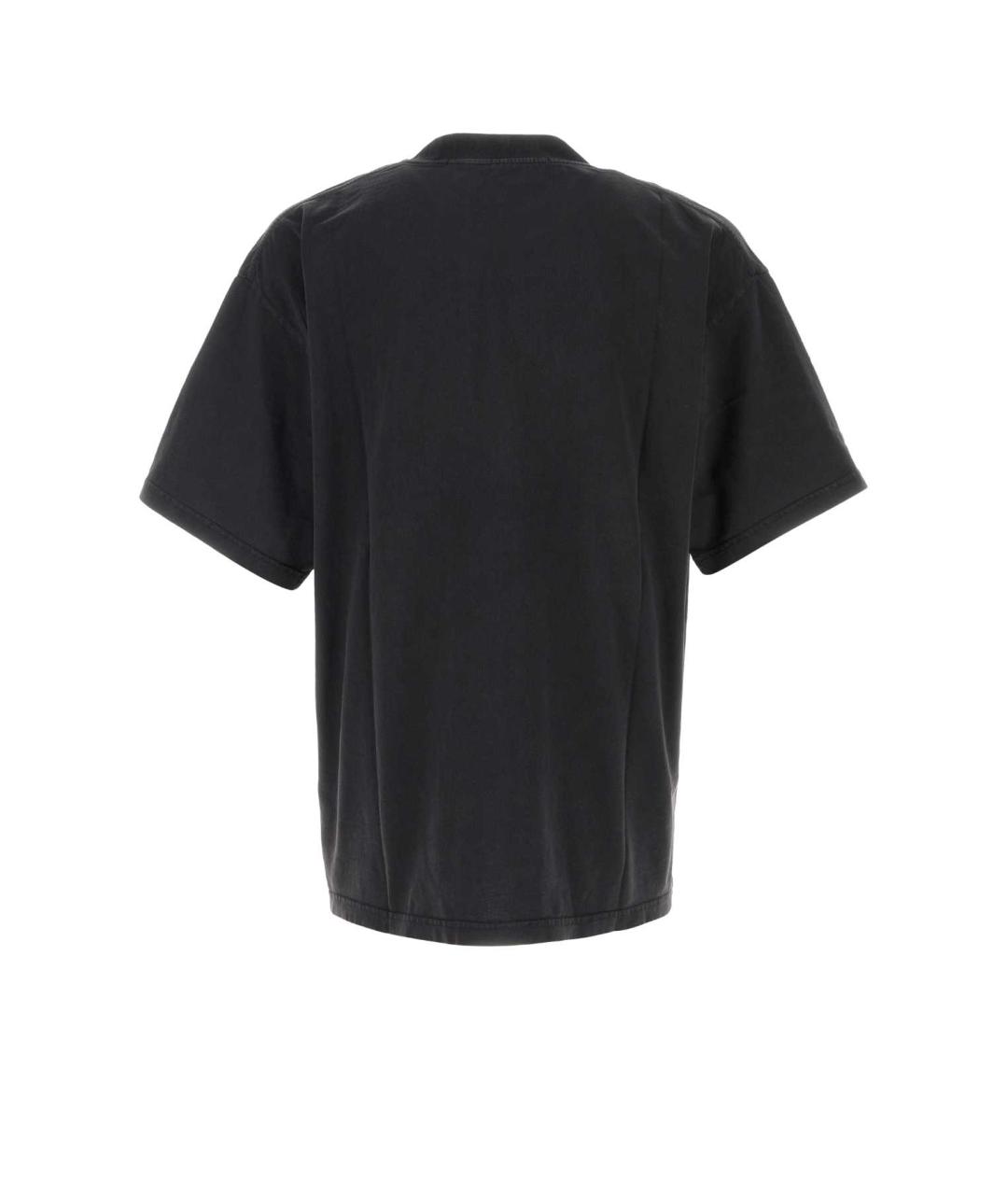 ALEXANDER WANG Черная хлопковая футболка, фото 2