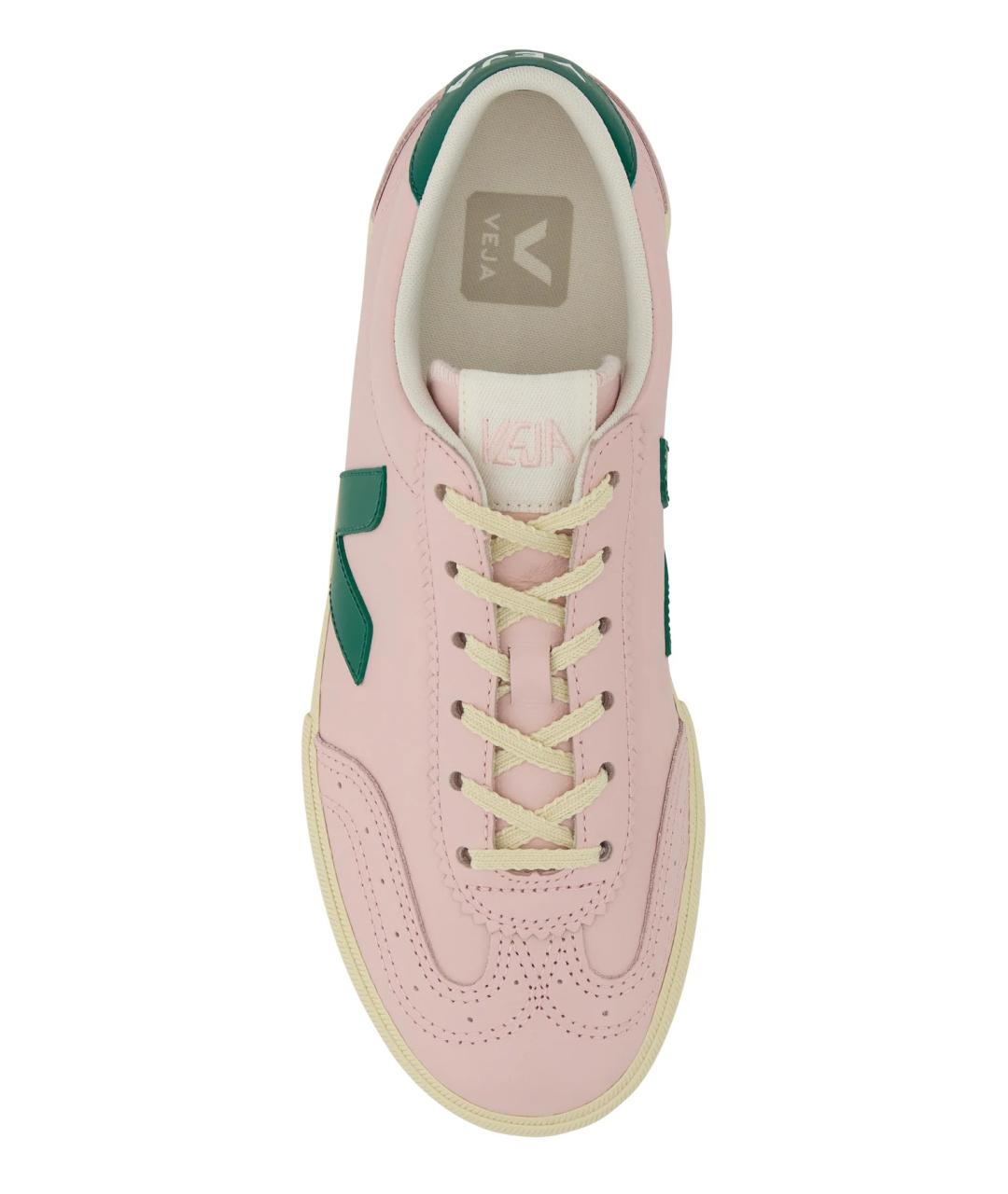 VEJA Розовые кожаные кеды, фото 4