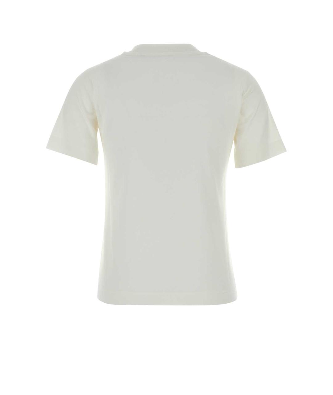 BURBERRY Белая хлопковая футболка, фото 2