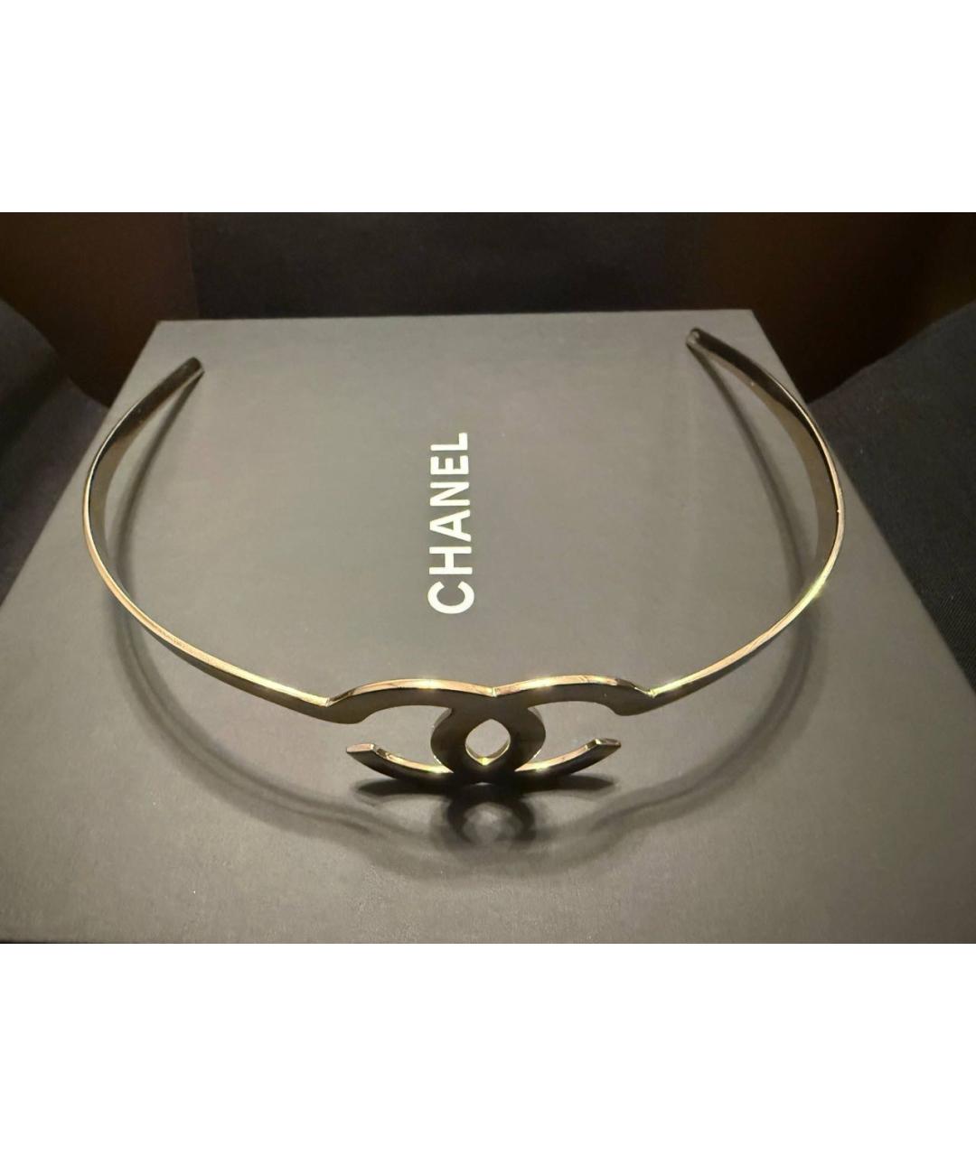 CHANEL Серебрянный ободок, фото 5
