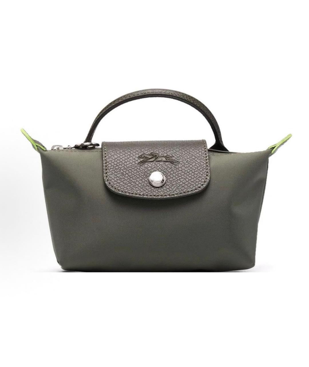 LONGCHAMP Хаки сумка с короткими ручками, фото 6