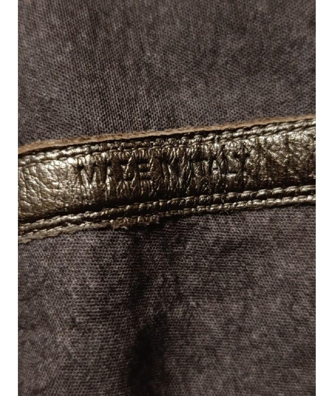 RICK OWENS Золотые кожаные ботфорты, фото 7