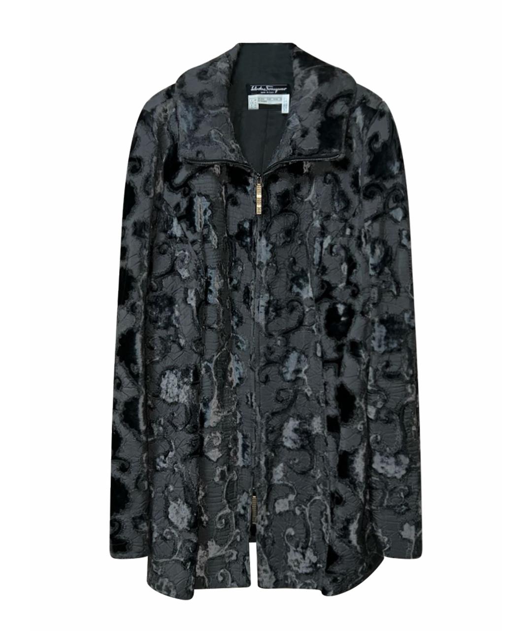 FERRAGAMO Серый вискозный жакет/пиджак, фото 1