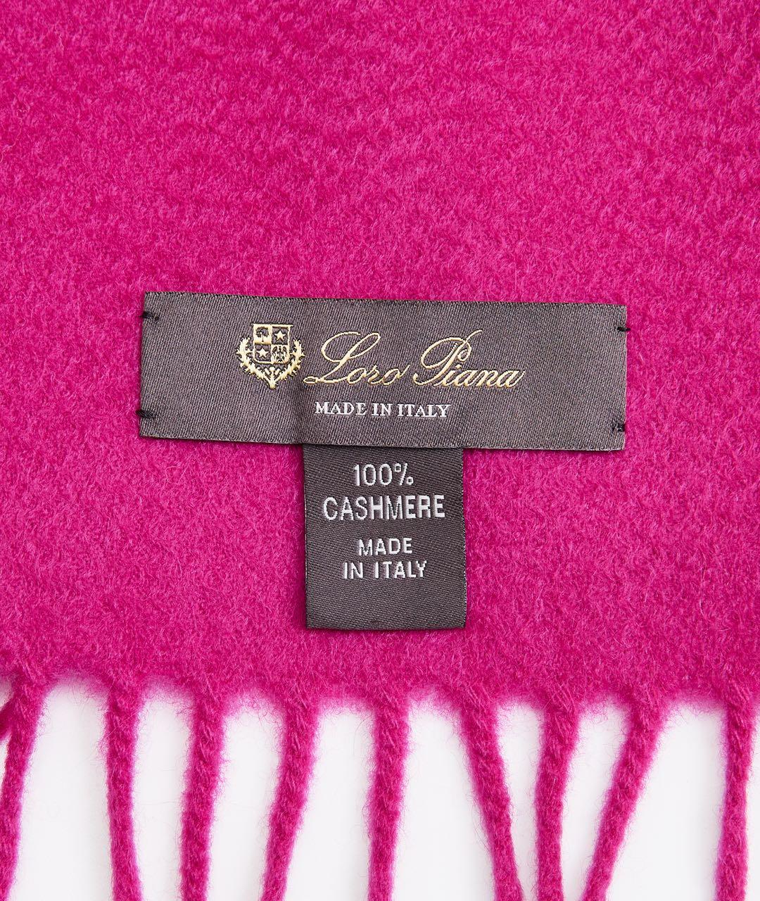 LORO PIANA Фуксия кашемировый шарф, фото 2