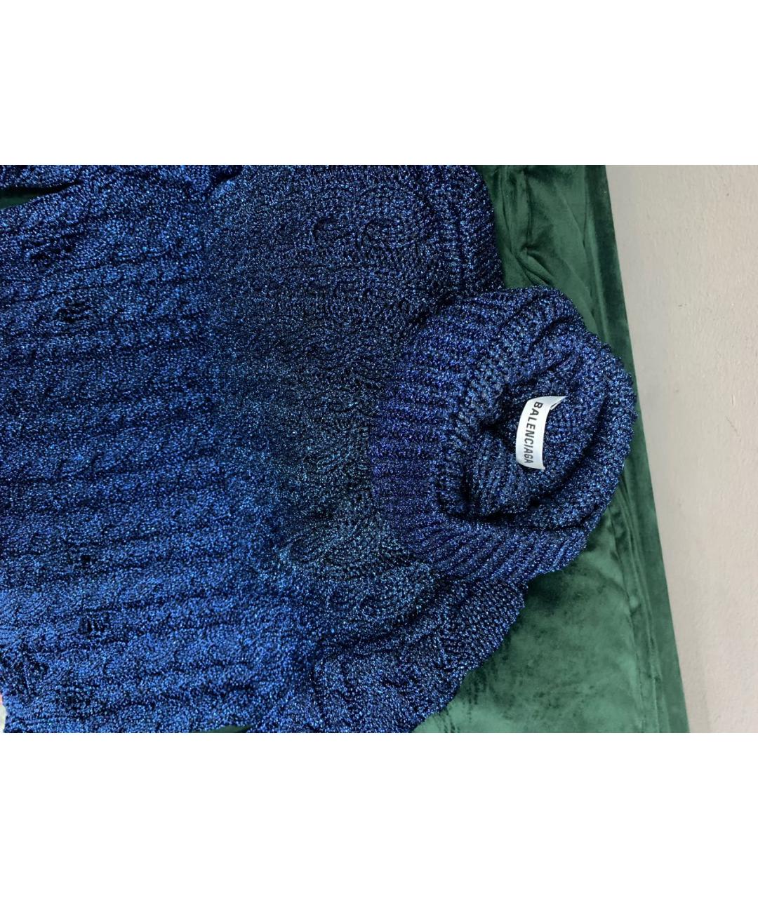 BALENCIAGA Синий полиамидовый костюм с юбками, фото 5