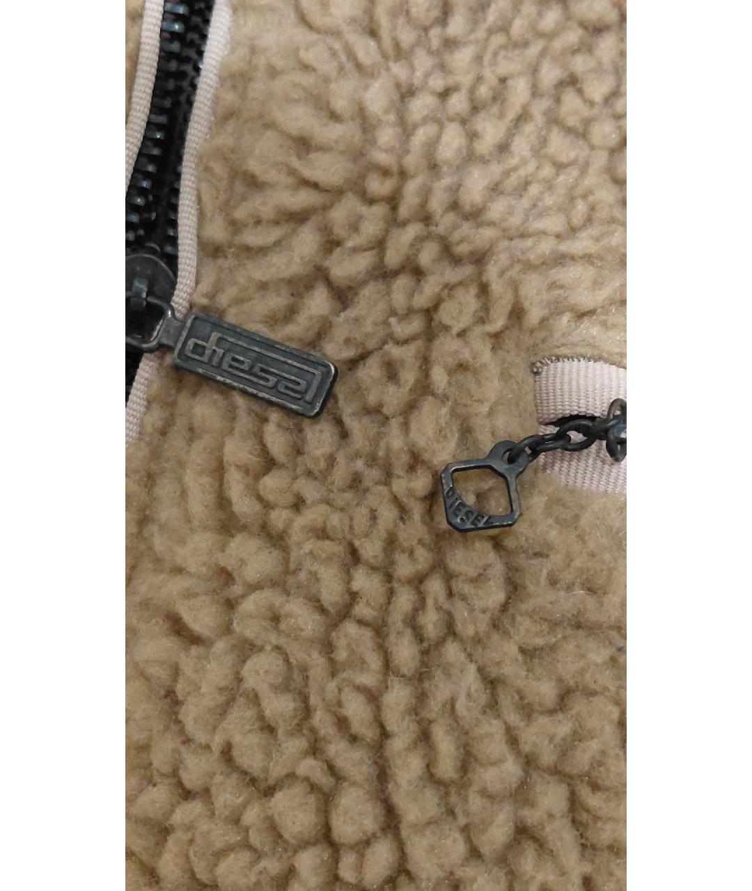 DIESEL Коричневая кожаная куртка, фото 7