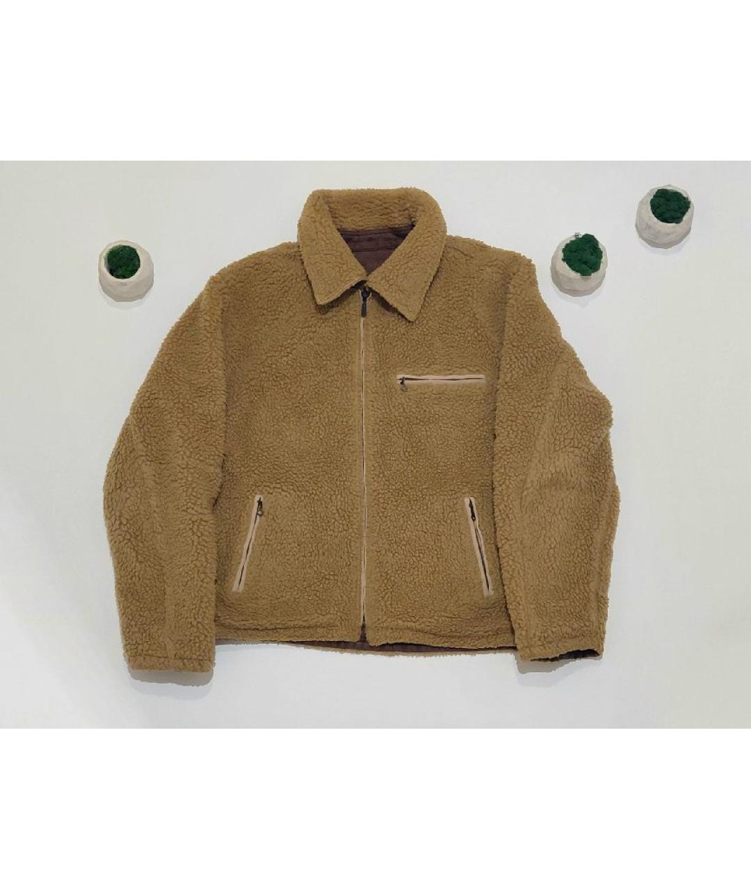 DIESEL Коричневая кожаная куртка, фото 5