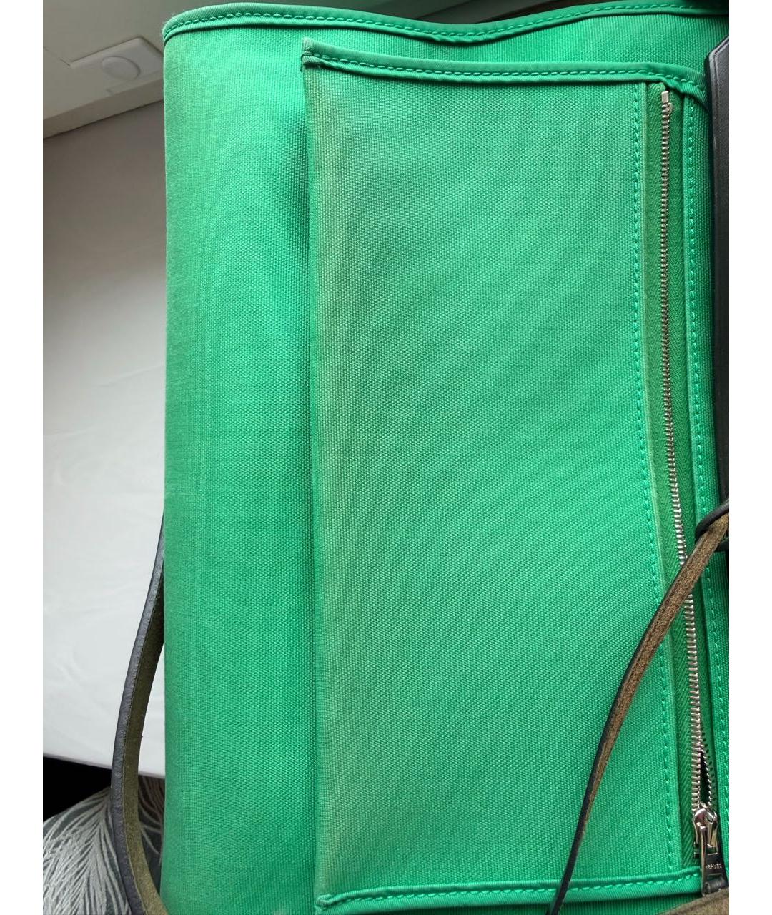 HERMES Зеленая сумка с короткими ручками, фото 2