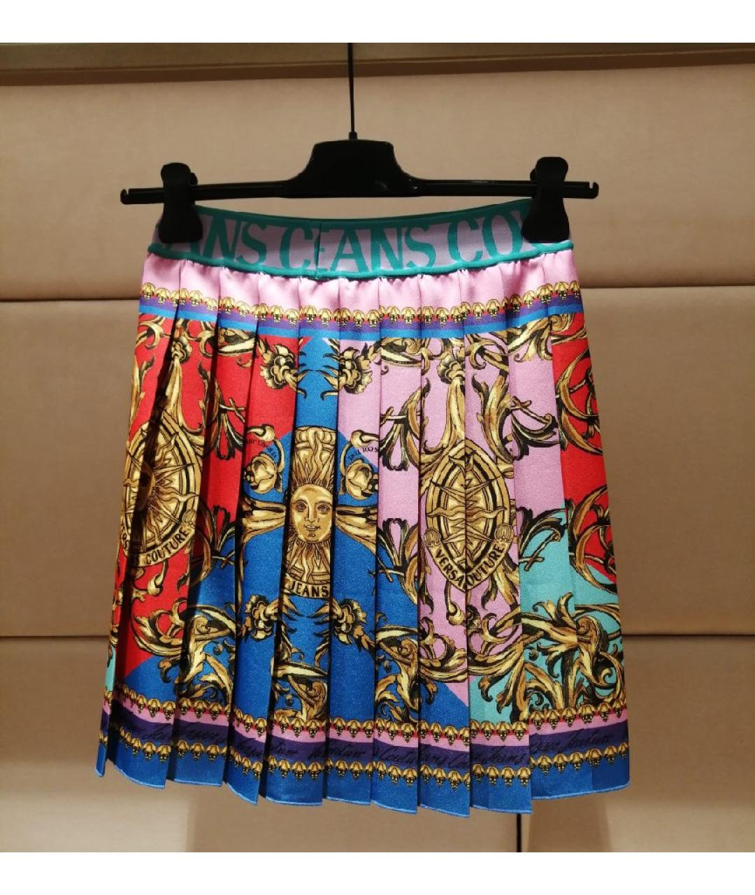 VERSACE JEANS COUTURE Мульти юбка мини, фото 2